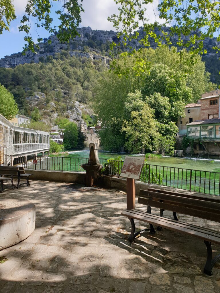 Bankje Fontaine de Vaucluse